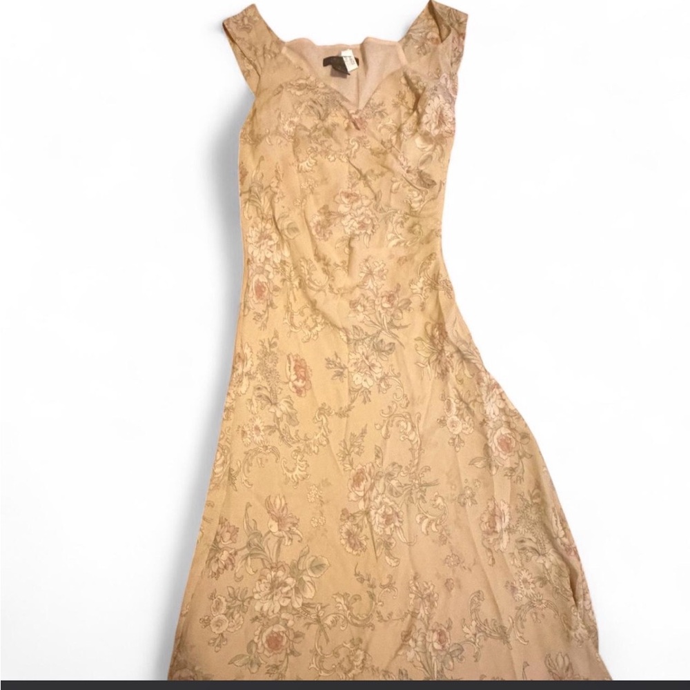 The Limited Beige Floral Maxi Dress